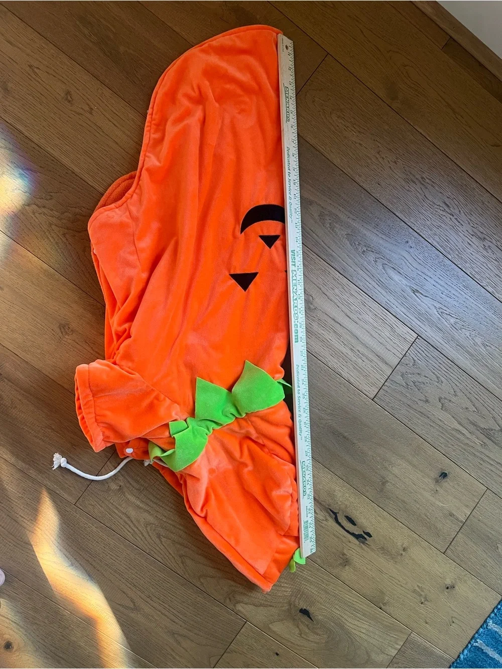 NWOT Orange Pumpkin Dog Plush Hoodie Costume - LARGE Dog - Pet Coat size 5XL